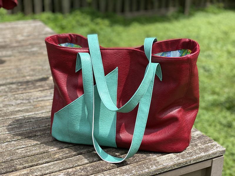 Vinyl Commuter tote