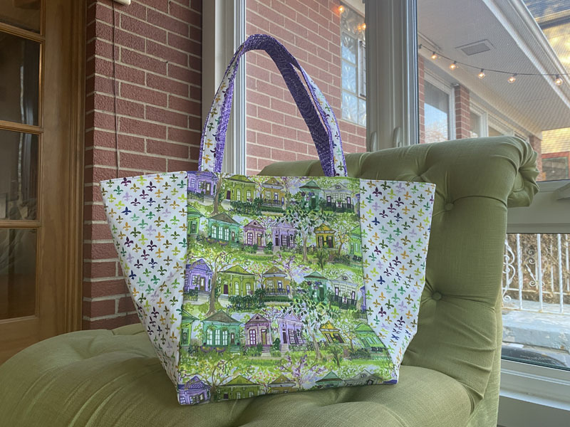 Mardi Gras market tote bag