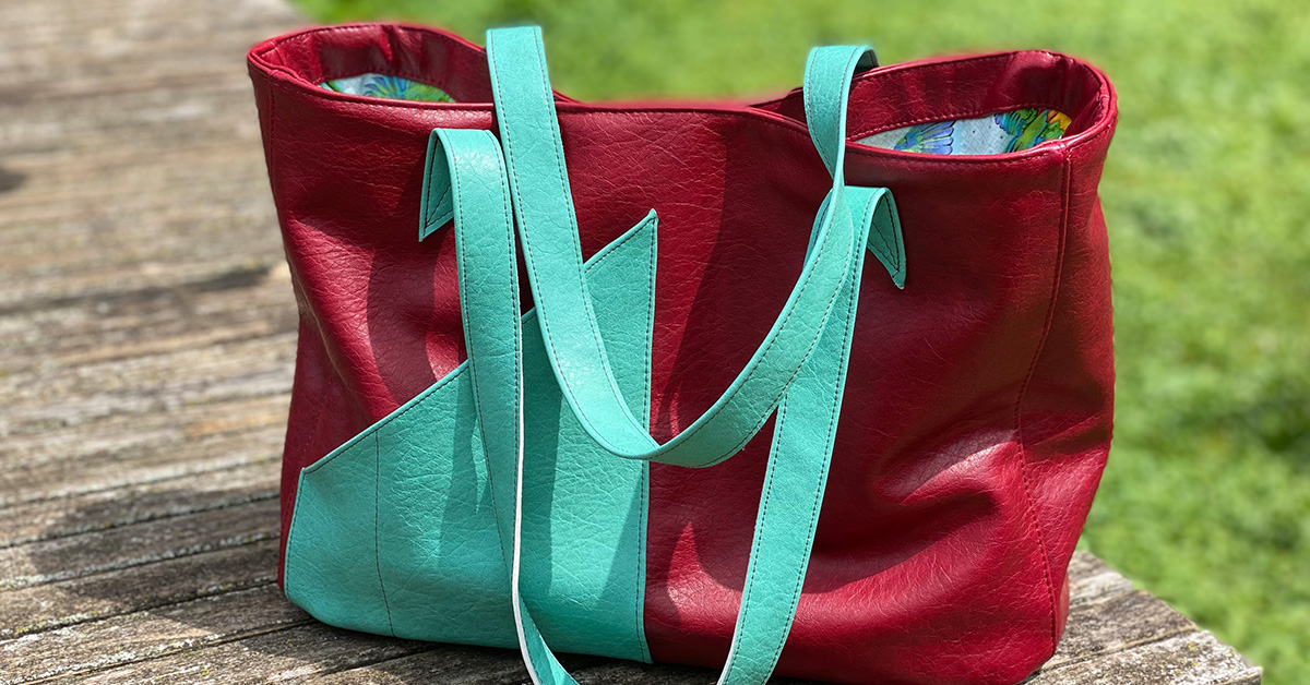 Vinyl Commuter Tote Bag