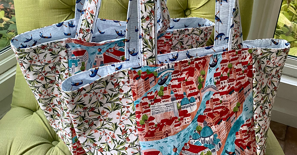 Venice Market Tote Bags